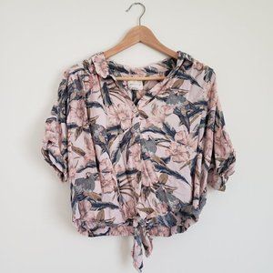 American Eagle Tropical Print Crop